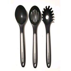 Calphalon Nylon Cooking Utensils Black Gray Set of 3 Heat Up To 400 Degrees